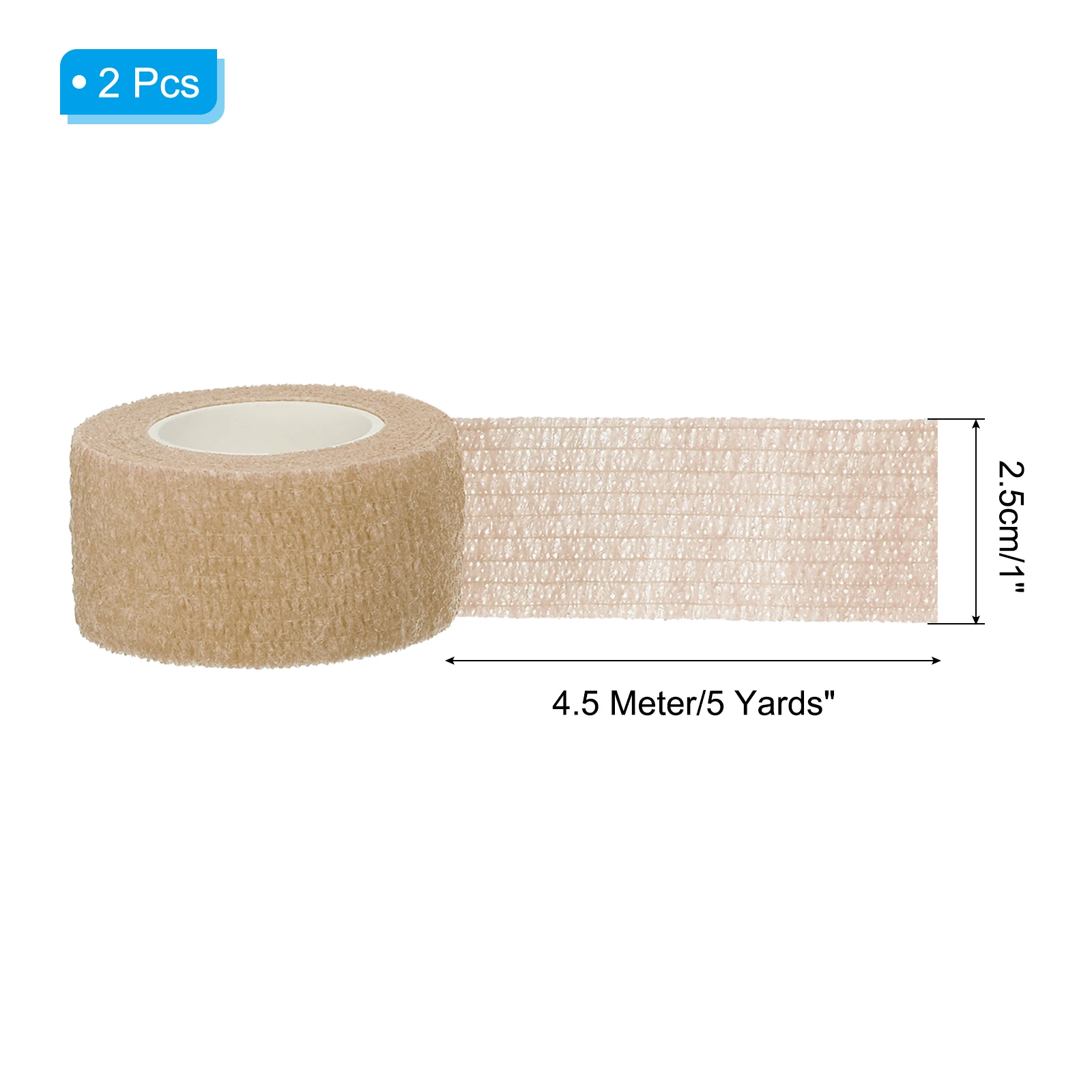 2/4pcs 스포츠 자체 접착 테이프 2X5 Yds 붕대 랩 통기성 탄성 테이프 손가..