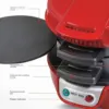 600W Electric Sandwich Maker with Egg Cooker Tool Aluminum Non Stick Breakfast Maker for Cooking Breakfast EU Plug 220V 5