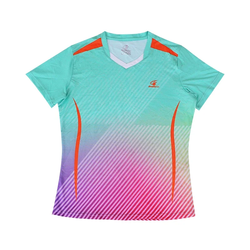 Double Fish Liushiwen Ping Pong Badminton Sport Set Long Sleeve Jacket Jersey for Men Women 086108106