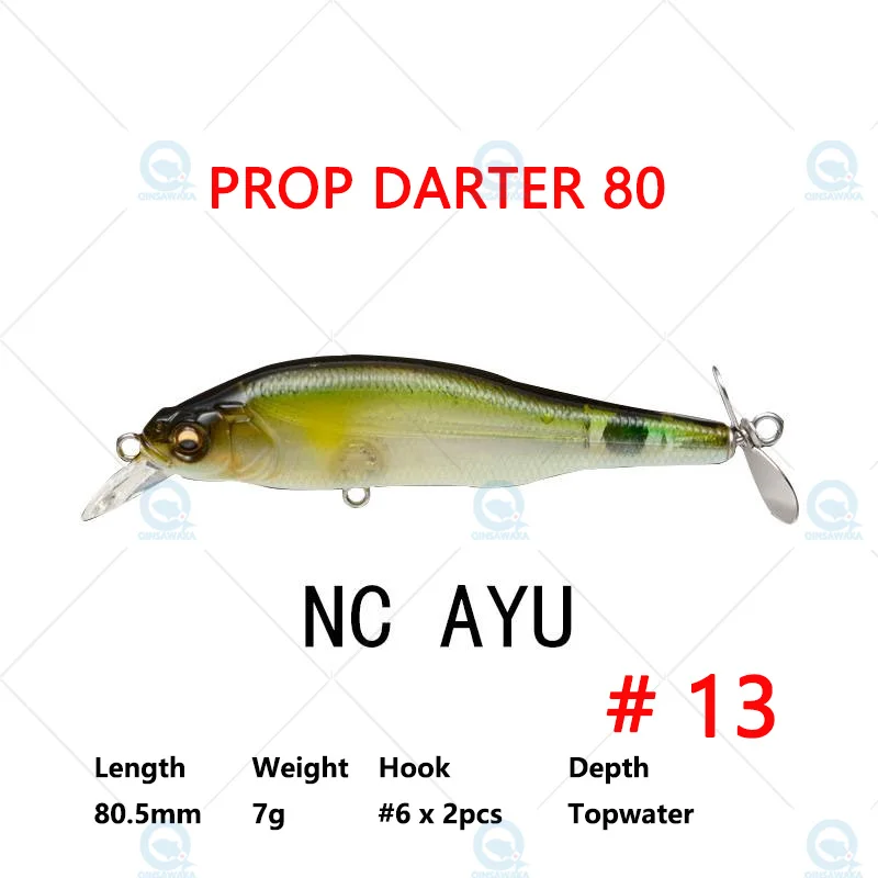 JAPAN Megabass PROP DARTER 80 X-80 PD Floating 80mm Fishing