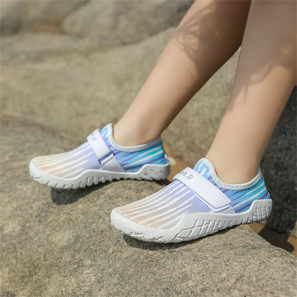 Children Water Sports Sneakers Kids Aqua Shoes Beach Barefoot Quick Dy Water Shoes For Swimming Pool Seaside Upstream Wading New