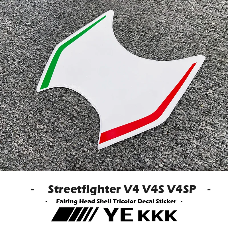 For Ducati Streetfighter V4 V4S V4SP Sticker Decals Motorcycle Fairing Head Shell Tricolor Decal Sticker maisto 1 18 ducati mod streetfighter s static die cast vehicles collectible hobbies motorcycle model toys