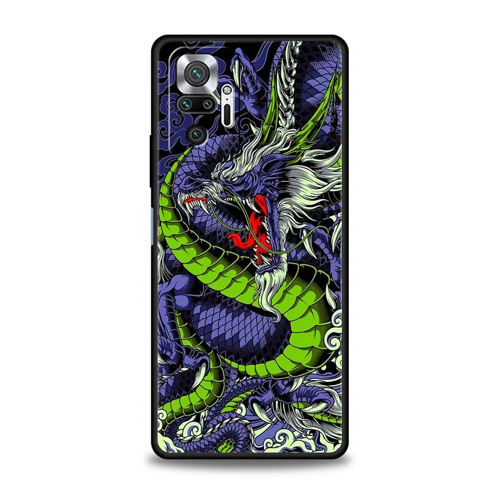 Black Dragon Design Phone Case - Sleek Protective Cover