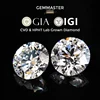 IGI GIA certificate Lab Grown Diamond Round Brilliant Cut DEFG VVS Loose Diamond 1ct 2ct 3ct CVD HPHT Lab Diamond Custom shape 1