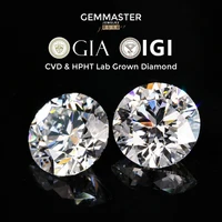 IGI GIA certificate Lab Grown Diamond Round Brilliant Cut DEFG VVS Loose Diamond 1ct 2ct 3ct CVD HPHT Lab Diamond Custom shape 1