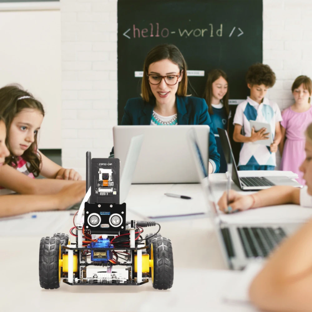 Smart Robot Car Kit Automation Robot Car Kit For Arduino and Keil 5 Programming Combining ESP32 CAM with STM32 Electronics Educational