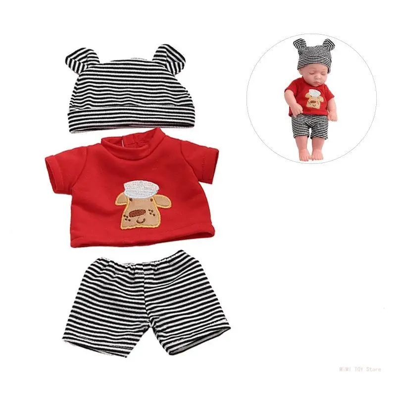 

Pack of 3 Baby Dolls Boy Clothes 11 inch Bear Outfit Accessories Sets