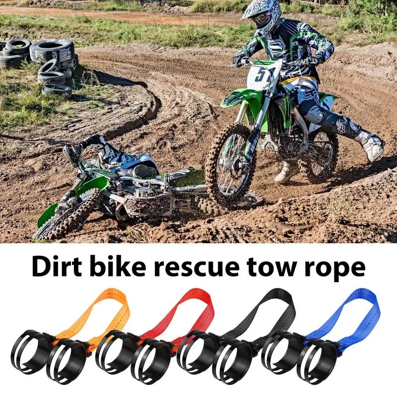 

Dirt Bike Straps Adjustable Rear Rescue Strap Tear-resistant Universal Motorcycle Rescue Pull Rope For Truck Bicycle Scooter