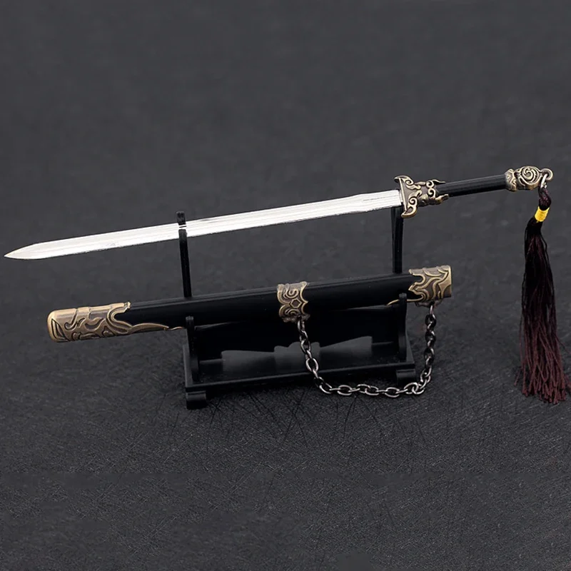 The Road of Awakening 22cm/ 8.66in Yan Fanxi Qin Qi Wears A Sword Anime Peripherals Metal Swords Cosplay Toys Weapon Model Decor 3