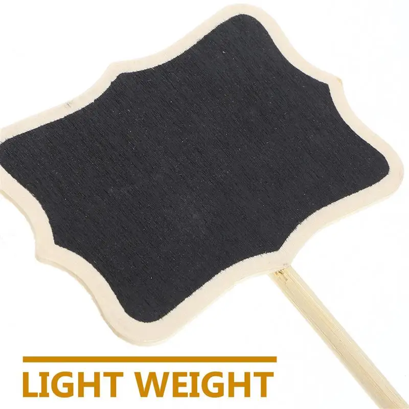 10pcs Mini Chalkboards Blackboard for Message Board Signs Chalkboard Price Tags Plant Tag wooden blackboard wooden chalkboard