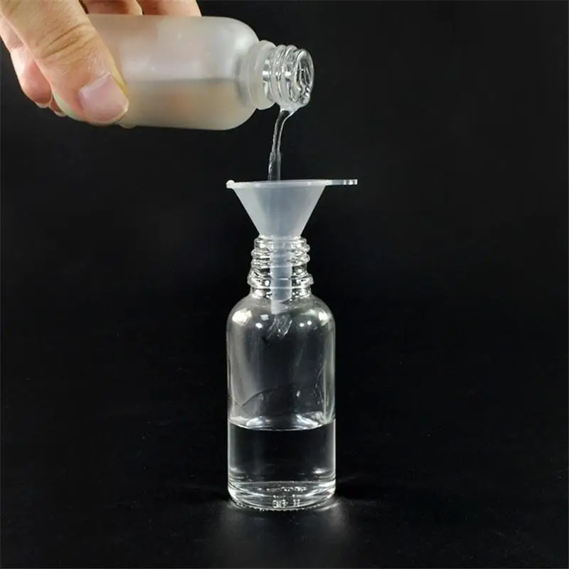 10/20Pcs Mini Small Plastic Separating Funnels Perfume Liquid Oil Filling Empty Bottle Plastic Funnel Perfume Packaging Funnel