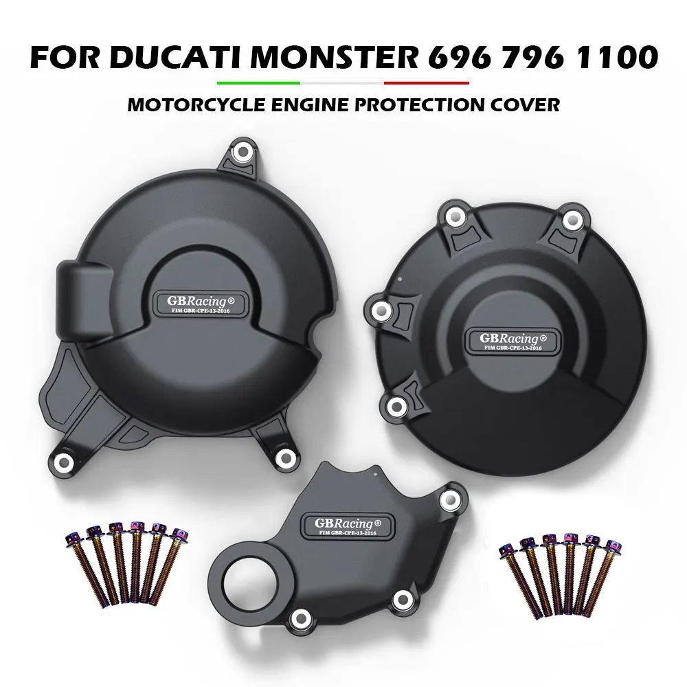 

Motorcycles Engine Covers Protectors For DUCATI Monster 659 696 795 796 1100 2008-2015 For GB Racing Protection Set Case Parts