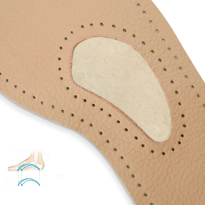 Genuine Leather Silicon Gel Insoles for Women 3/4 Sweat-absorbing Deodorant High-heeled Shoes Sole Stickers Soft Comfortable