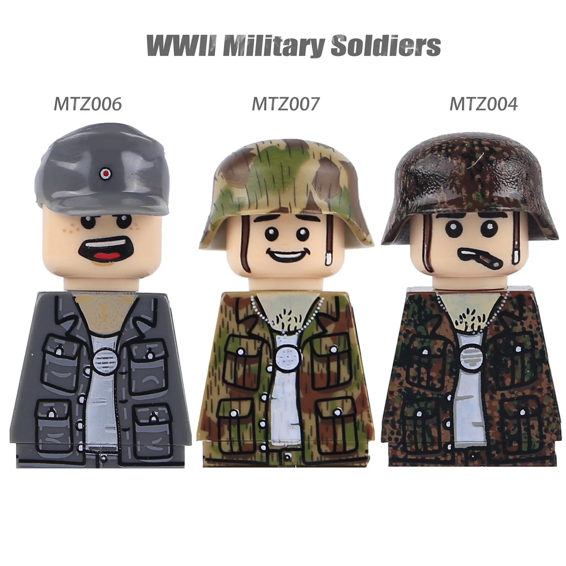 WW2 Winter Soldiers Building Block Set - Military Figures & Weapons Collection
