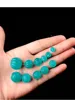 ONE PIECE full hole  loose beads green Amazonite carved round/pumpkin  for making jewelry necklace  FPPJ wholesale 2