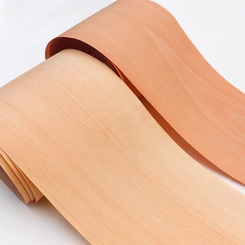 Red Mountain Beech Veneer Wood Veneer Furniture Wall panel Musical Instrument Decorative Surface W15cm T 0.2mm