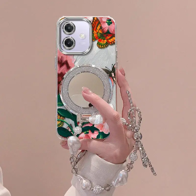 Vivid Flowers Bracelet Holder Phone Case Cover