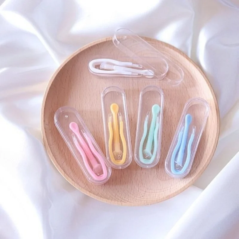 1 Set Contact Lenses Tweezers Contact Remover Lens Inserter Suction Stick Eyes Wearing Tools Colorful Lens Accessories