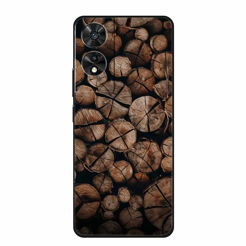 Black Geometric Silicone TPU Phone Case - Soft Back Cover Shield