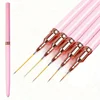 Nail Art Liner Brushes Set Elongated Lines Striping Drawing UV Gel Painting Nail Design Pen Professional Manicure Tool 2