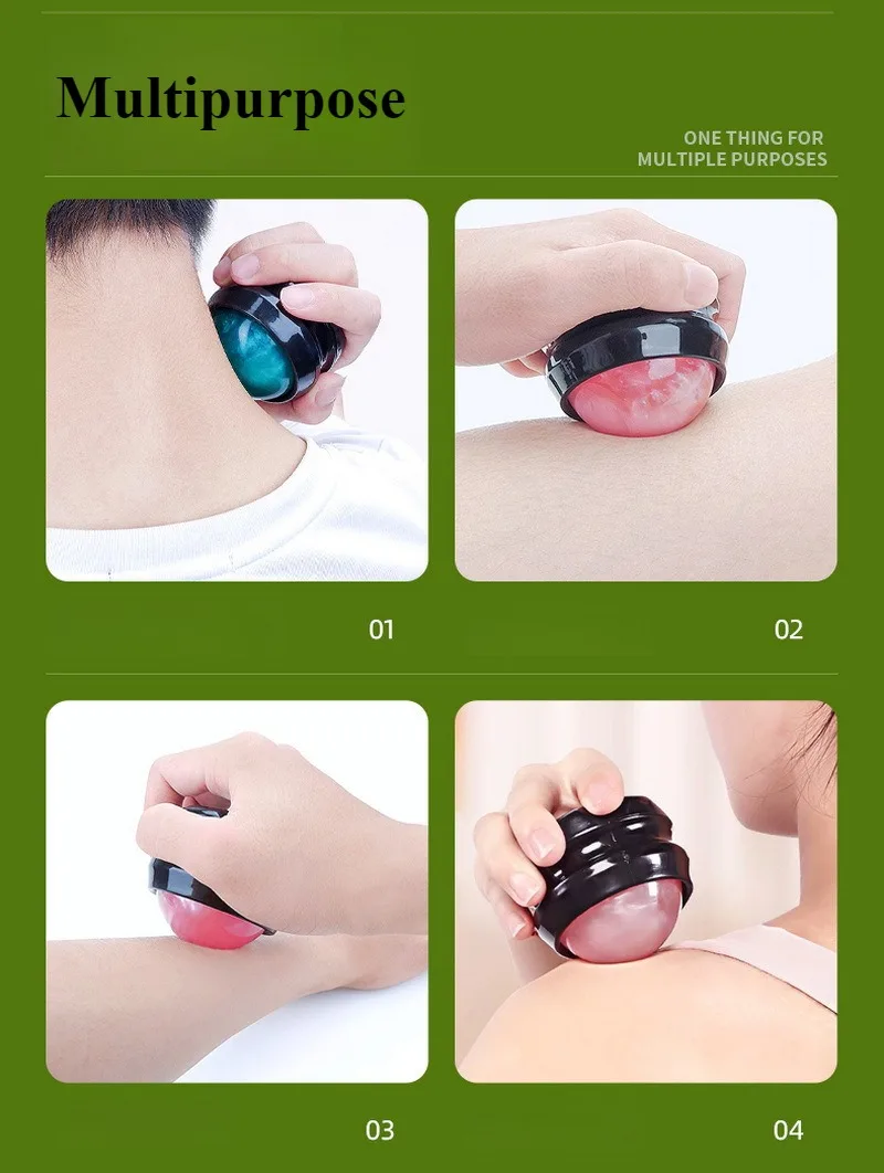 Massage Roller Ball Manual Massage Ball Therapy and Relax Full Body Tool for Sore Muscles for Shoulders Arms Neck Back Feet Body