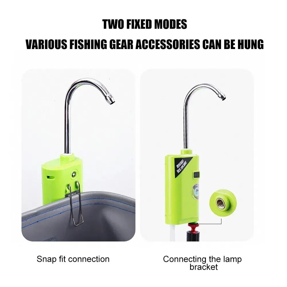 Air Pump Water Pump Oxygen with Sensor Multi-Function Rechargeable Outdoor Fishing Accessories for Fishing Tackle