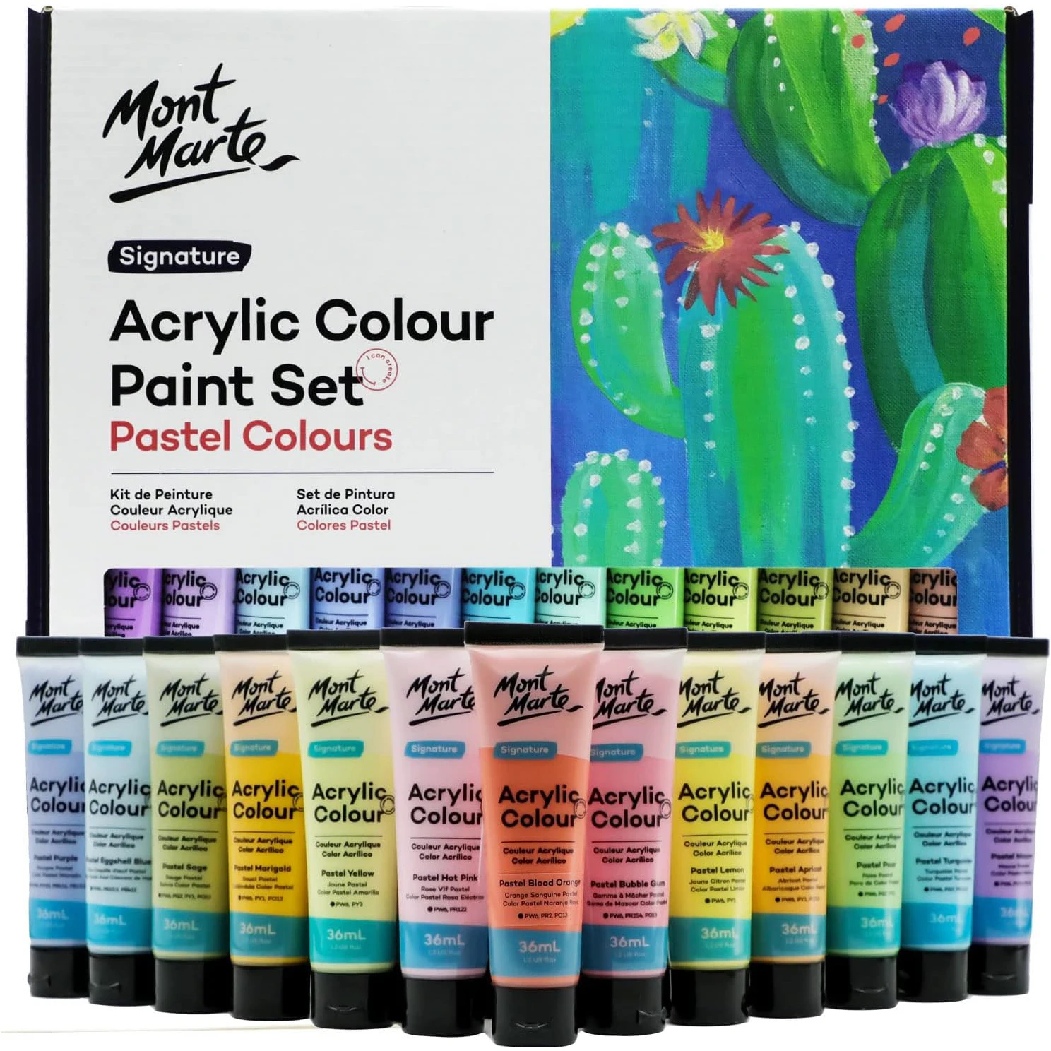 Acrylic paint set Pastel