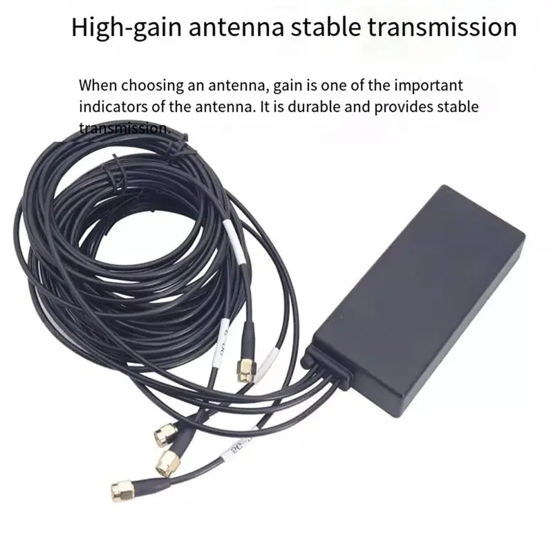 외부 안테나 4 in 1 접착식 마운트 콤보 5G 600-6000Mhz 전방향 방수 멀티 밴드 모뎀 라우터 안테나