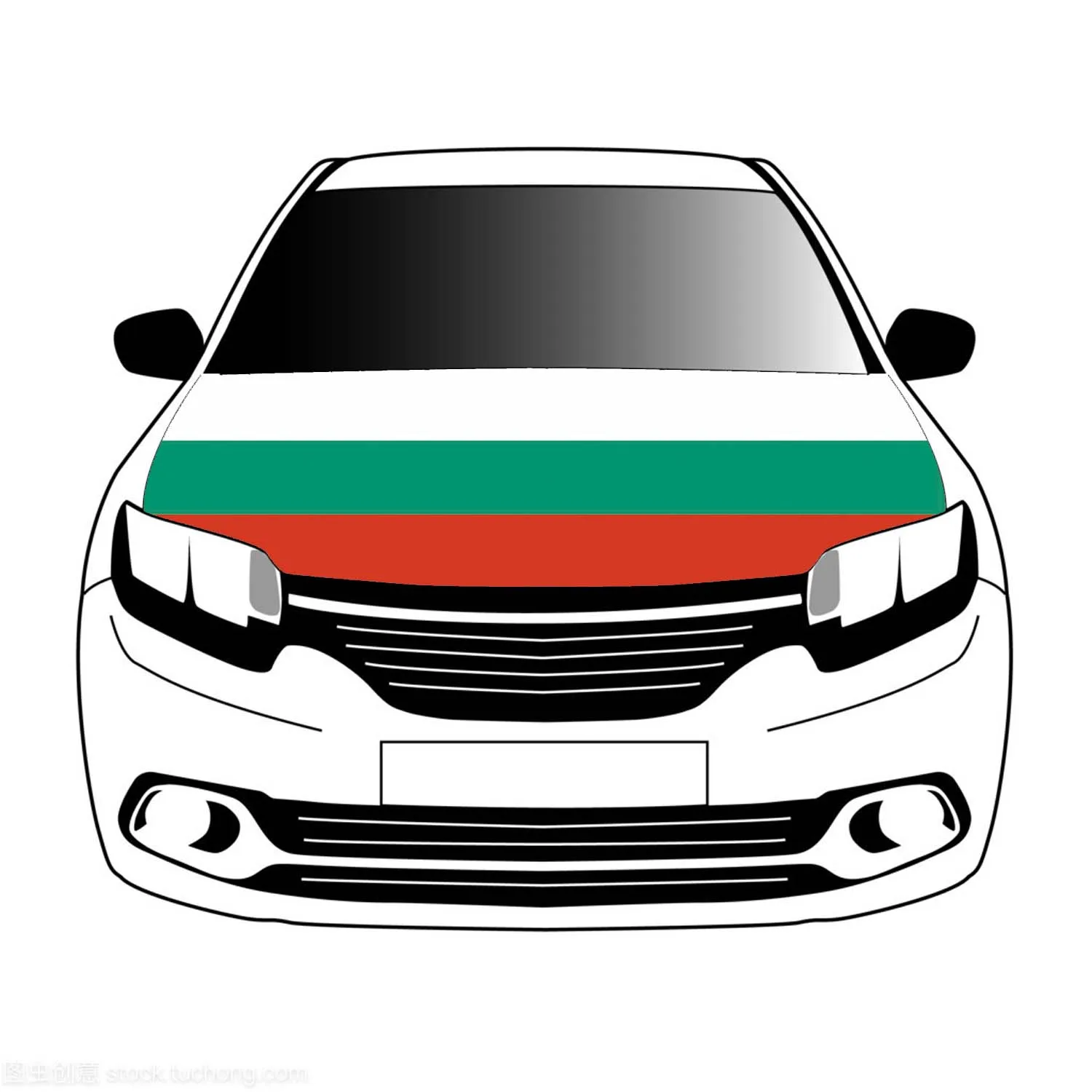 

Bulgaria flag car Hood cover 3.3x5ft/5x7ft 100%polyester,car bonnet banner