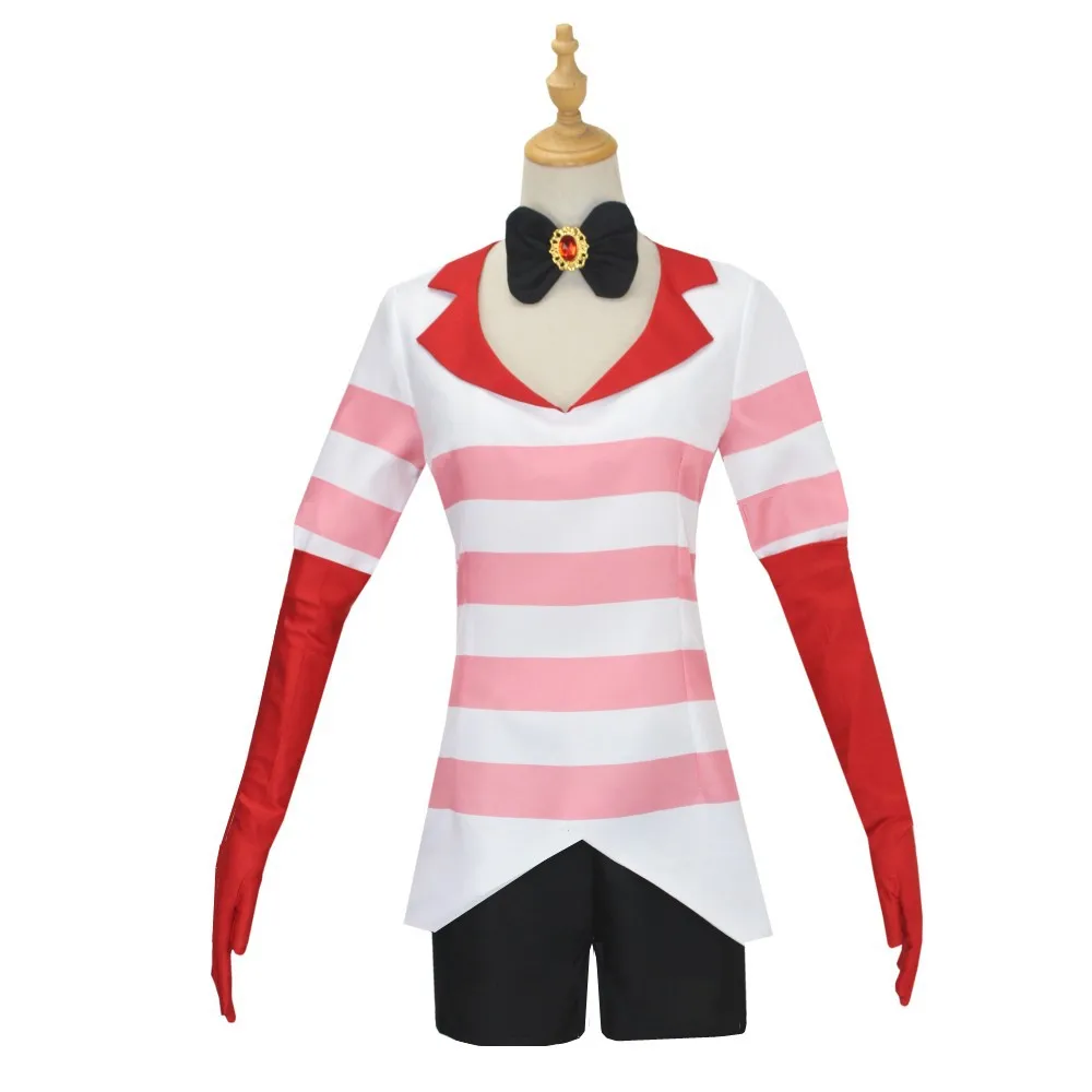 Anime Hazbin Angel Dust Cosplay Hotel Kostüm Wig Perücke Uniform Cosplay Charlie Sexy Kleid Suit Stripes Unisex Cosplay 17 Anime Hazbin Angel Dust Cosplay Hotel Kostüm Wig Perücke Uniform Cosplay Charlie Sexy Kleid Suit Stripes Unisex Cosplay 17