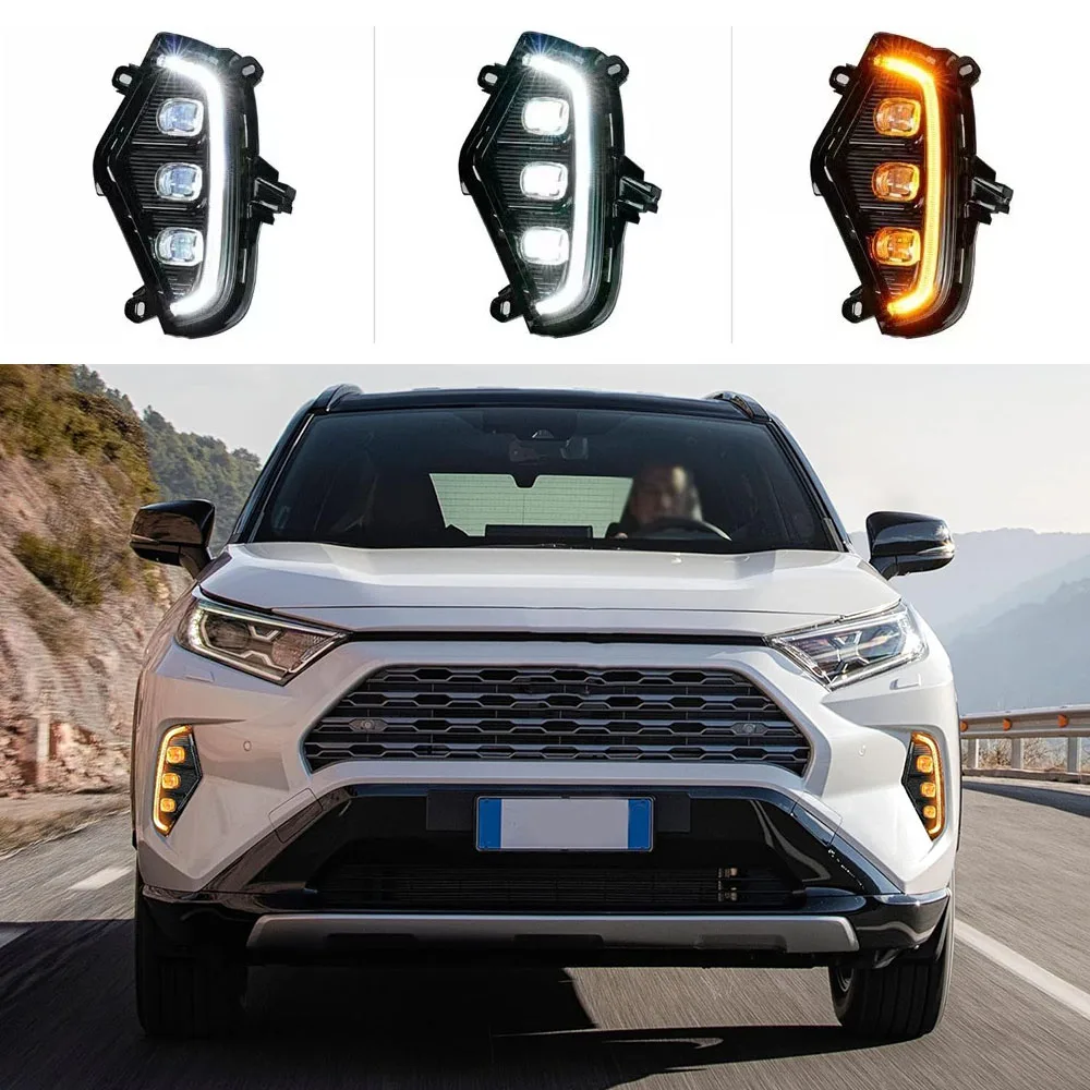 車のウインカー トヨタタコマ 2024 2 個 12V 車 DRL デイタイム