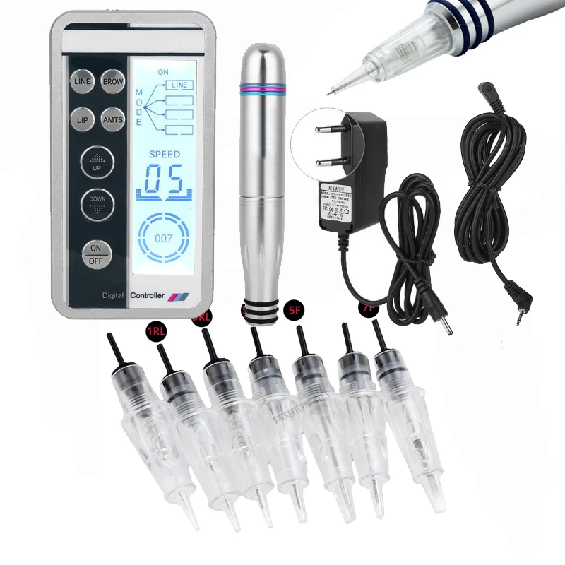 

Charmant Tattoo Machine Rotary Permanent Makeup Pen for Eyebrow Lip Swiss Motor Gun Maquina De Tatuagem Microblading Tools Tips
