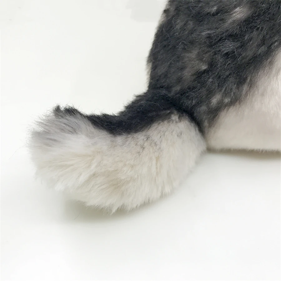 Coyote High Fidelity Anime Cute Gray Wolf Plushie Dog Plush Toys Lifelike Animals Simulation Stuffed Doll Kawai Toy Gifts Kids 5