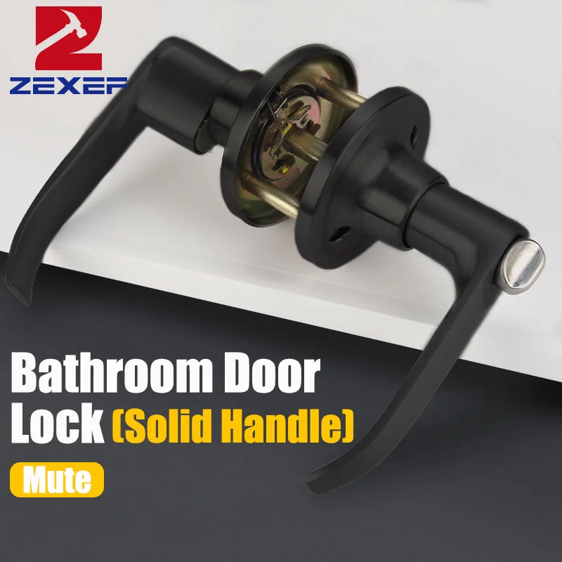 ZEXEF Door Handle Lock Round Entry Security Privacy Sliding Front Doors Entrance Keyed Locks for Bedroom Living Room Household