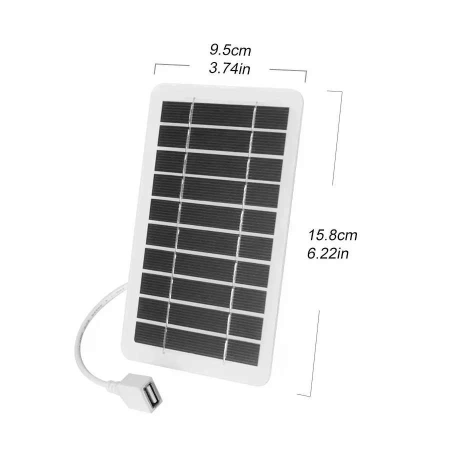 2W-15W Solar Charger Portable W/USB-C Fast Charging for IPhone Samsung Power Ban