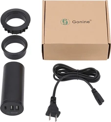 USB in the table 30W Charger Desktop Power Grommet,2 Inch Hidden Desk Hole Power Socket,Recessed USB-C Desk Charging Station Mou