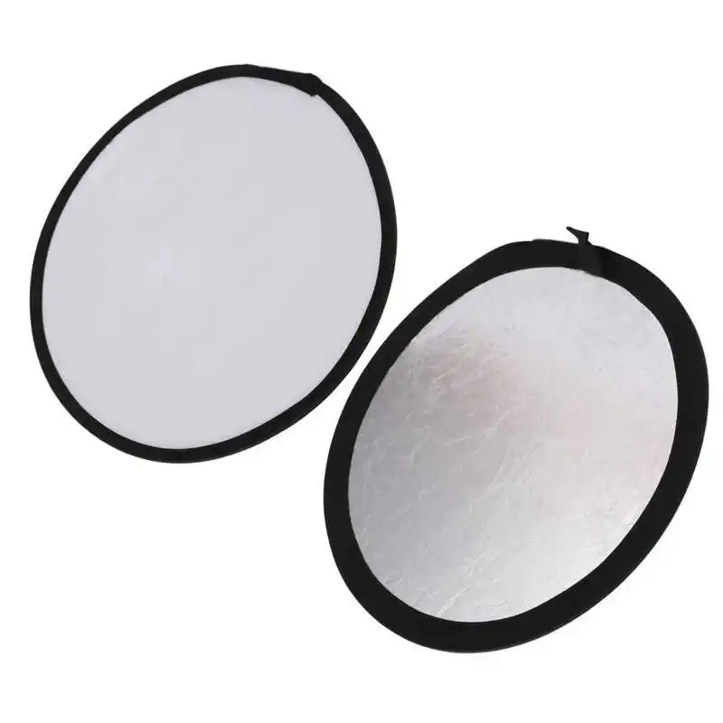 가벼운 라운드 사진 반사판 접이식 탄성 스틸 스프링 프레임 2 in 1 Reflector for Portrait Photography for Portrait