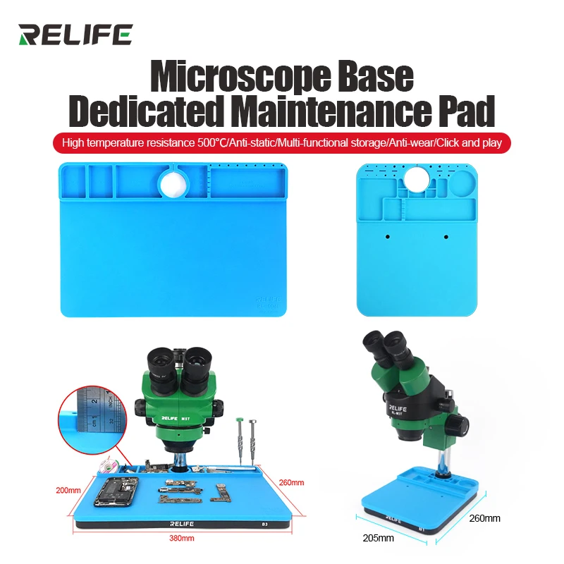Microscope Base B3/B1 Repair Pad Insulation High Temperature Silicone Pad Welding Table BGA Soldering Station soldering microscope