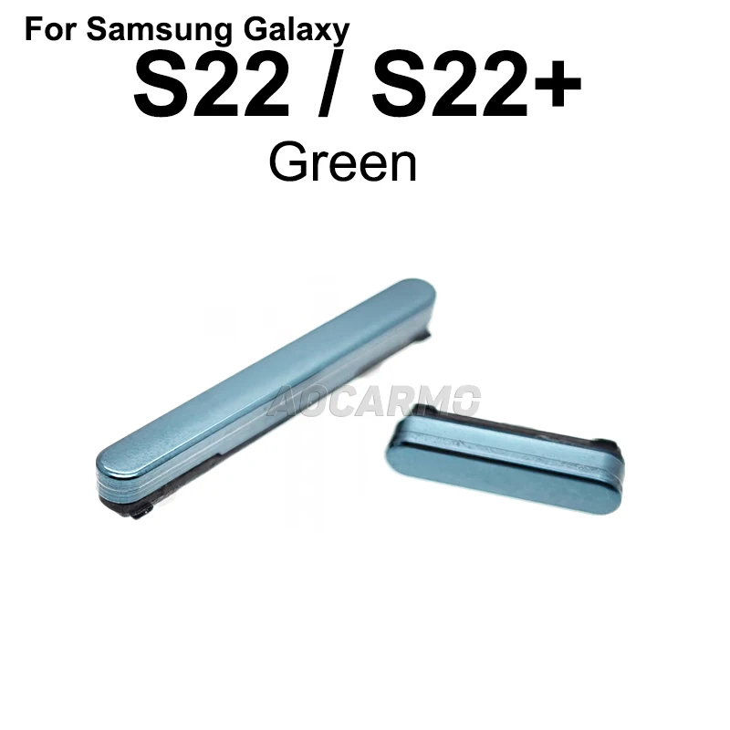 삼성 갤럭시 S22 S22+ 플러스용 Aocarmo 사이드 버튼 전원 켜기/끄기 볼륨 키 스위치 SM-S901 S906