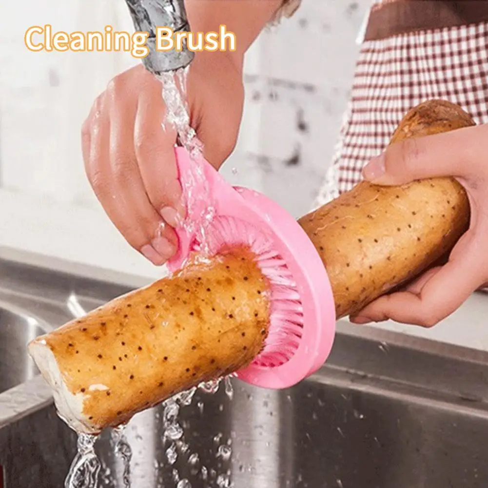 Fruit Cleaner Brush Multifunctional Non-slip Reusable Corn Whisker Removal Kitchen Corn Desilker Vegetable Brush