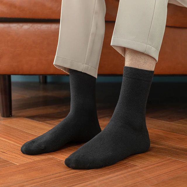 10 Pairs Men's Cotton Socks New styles Black Business Men Socks - Image 4
