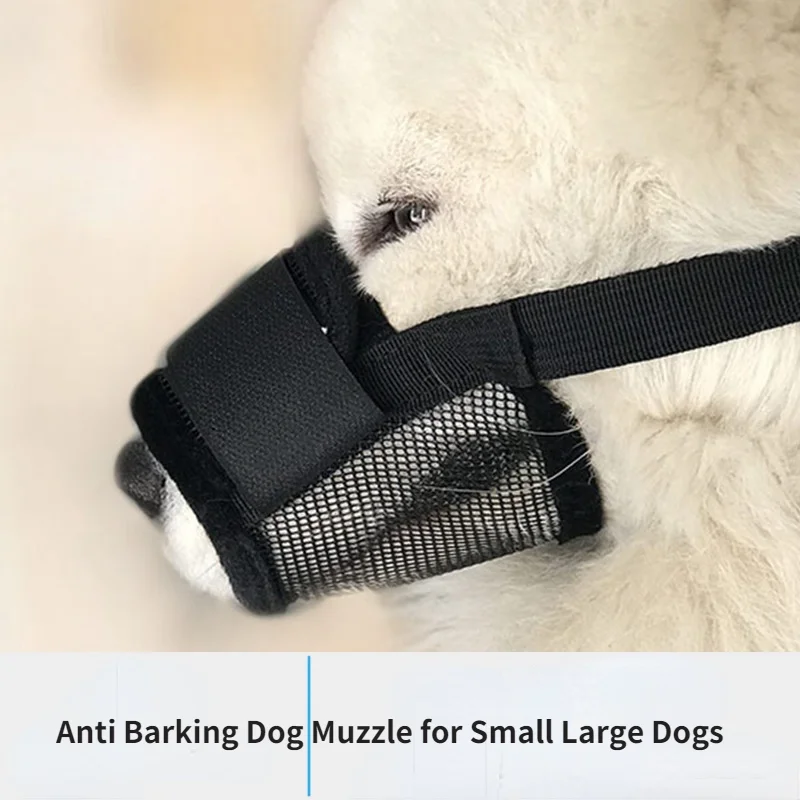 Anti Barking Dog Muzzle Adjustable for Small Dogs Dog Pet Muzzle Mouth Mouth Guard Nylon Belt Accessories Pet Products