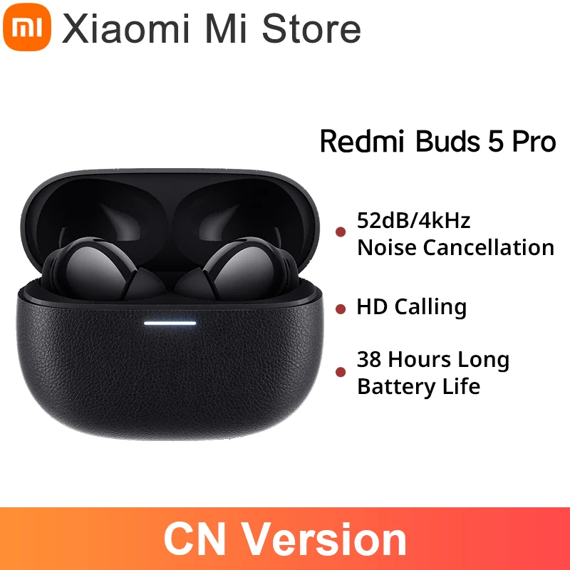 

Original Xiaomi Redmi Buds 5 Pro 38H Battery Life IP54 Dust Water Resistant Earbuds 52dB Noise Cancelling Bluetooth TWS Earphone