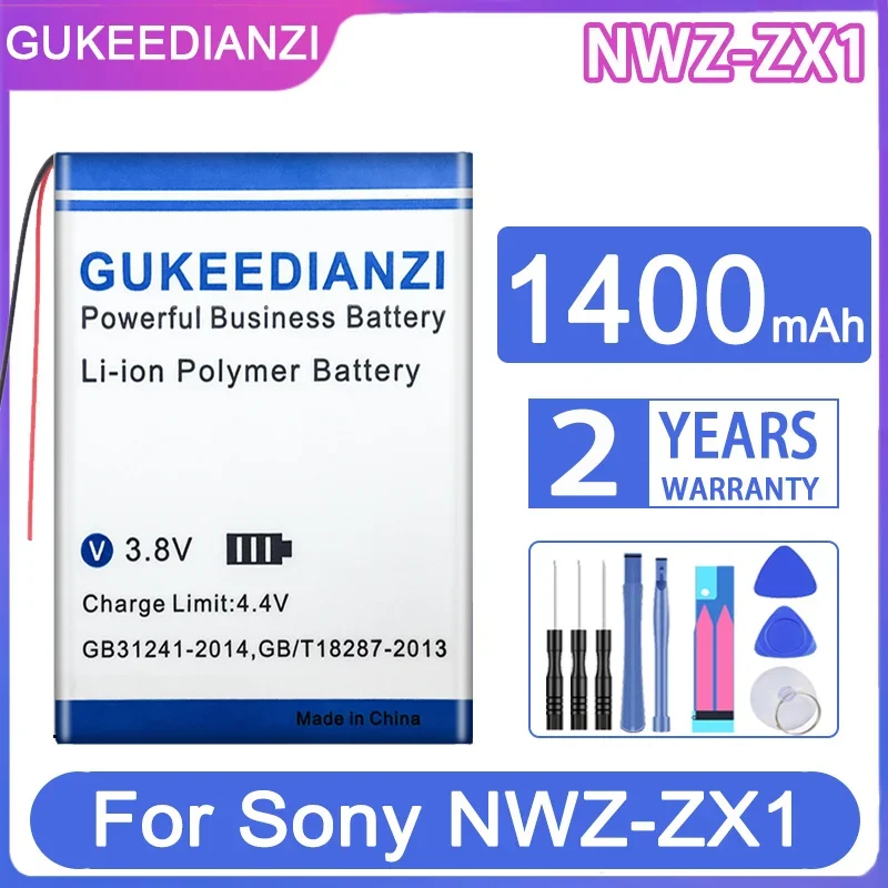 Gukeedianzi Batteria Di Ricambio 1400Mah Per Sony Nwz-Zx1 Per Batterie Digitali Walkman Nwz-Zx1