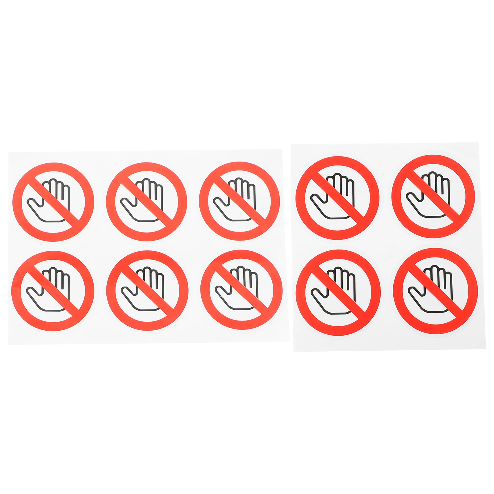 10pcs Do Not Touch Sticker Do Not Use Hand Signs Self Adhesive Decal No Touch Sign Labels Warning Sign Sticker wall stickers self adhesive stickers vinyl wall stickers