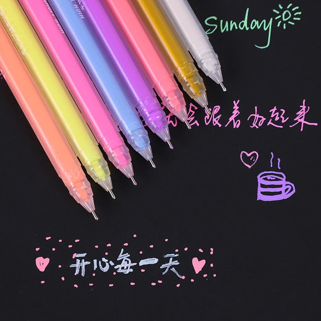 6 pcs 3D jelly pen color children's and students' painting pen hand account  gel pen 12-color highlighter set Paint Art supplies - AliExpress