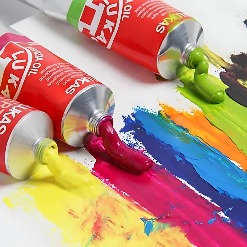 Lucas Oil Paint Aluminum Tube 200ML Art College Level Sketching Creation Painting Oil Paint Art Supplies