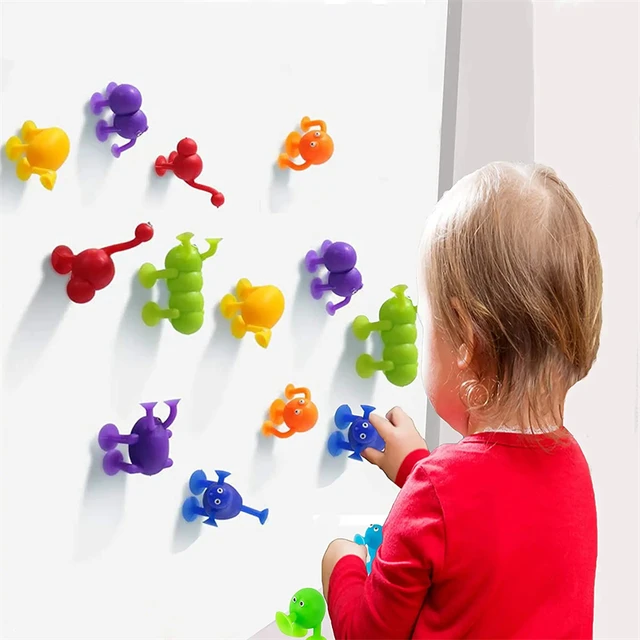 Suction Cup Building Blocks for Kids DIY Soft Silicone Building Blocks Sucker Educational Puzzle Construction Toys for Girl Boys 1