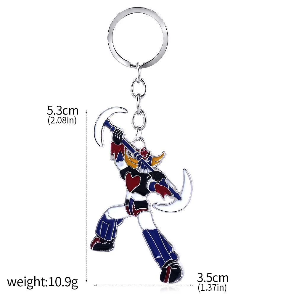 「グレンダイザー」キーホルダー Anime Mazinger Z Keychain UFO Robot Grendizer Logo Key Chain Men's