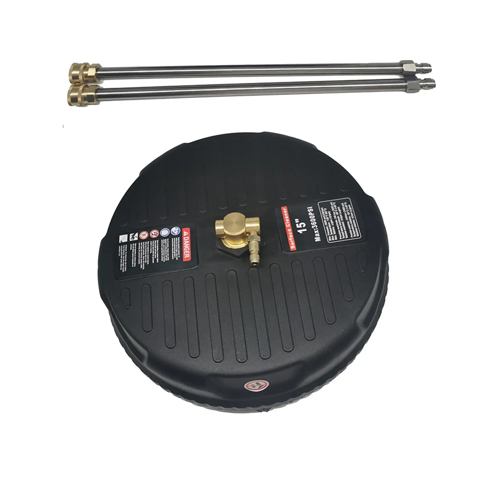 

Pressure Washer Surface Cleaner Undercarriage Rotating Stainless Steel Driveway Power Washer for Pools Corridor Wood bridge